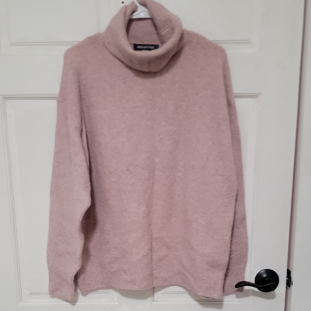 Urban Outfitters Cute Soft Blush Baby Pink Comfy Stretchable Turtleneck Sweater
